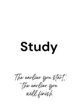 Study, Eat, Sleep, Play Collection - White